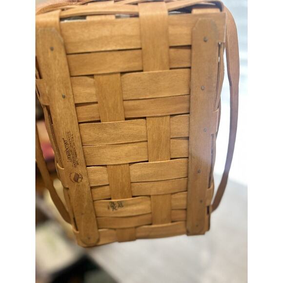 Longaberger Lunchbox Basket Sunflower stripe liner & Protector Lunch box - Picture 6 of 6